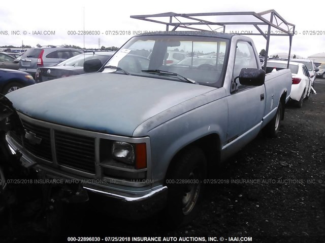 2GTEC14Z2L1561921 - 1990 GMC SIERRA C1500 BLUE photo 2