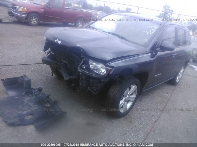 1C4NJDEB6ED562232 - 2014 JEEP COMPASS LATITUDE ლურჯი ფოტო 2