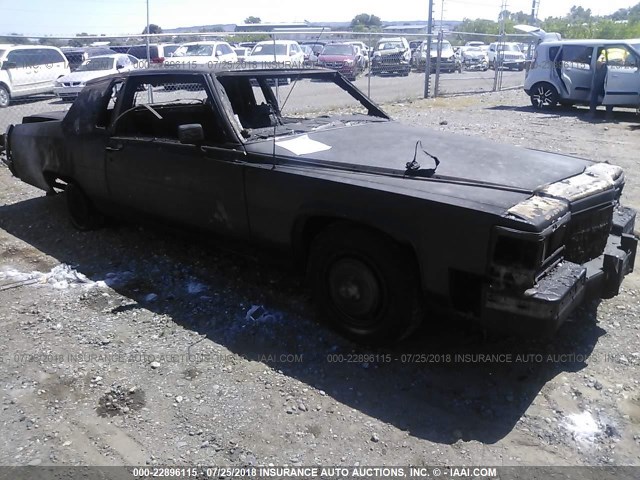 1G6DW4787F9703556 - 1985 CADILLAC FLEETWOOD BROUGHAM BLACK photo 1