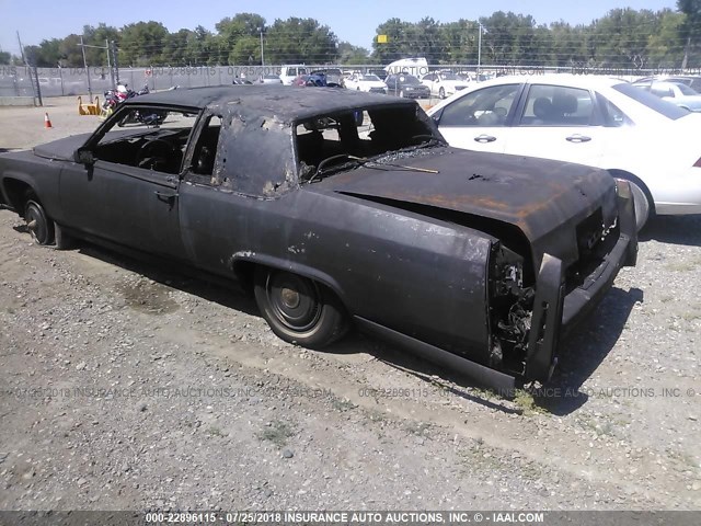 1G6DW4787F9703556 - 1985 CADILLAC FLEETWOOD BROUGHAM BLACK photo 3