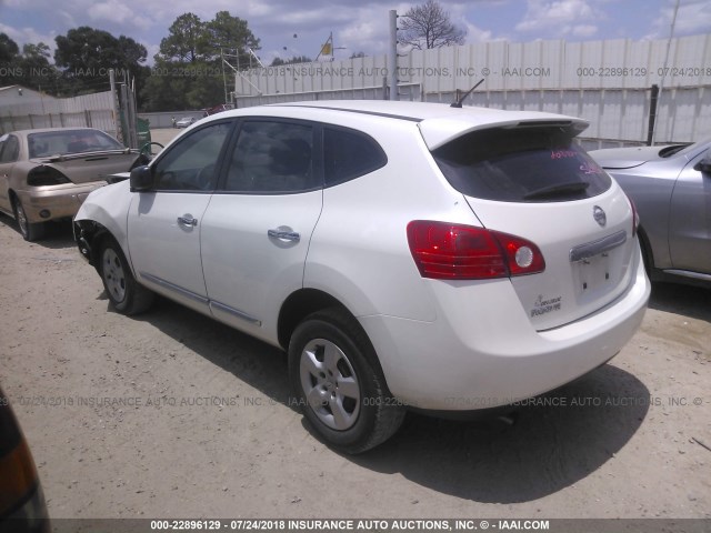 JN8AS5MT9BW156834 - 2011 NISSAN ROGUE S/SV/KROM WHITE photo 3