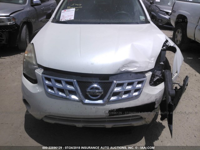 JN8AS5MT9BW156834 - 2011 NISSAN ROGUE S/SV/KROM WHITE photo 6