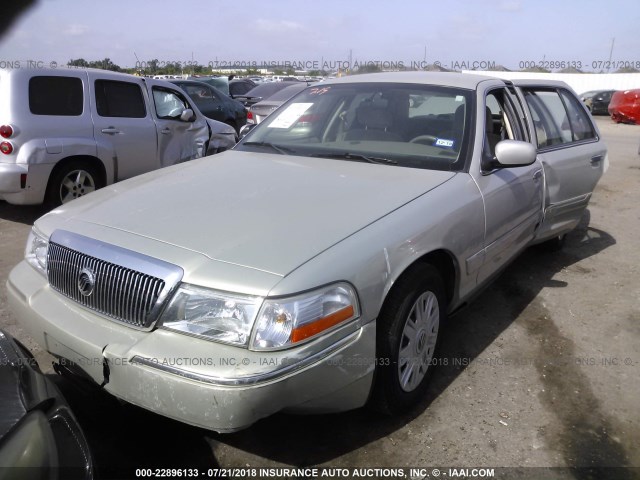 2MEFM74W15X623477 - 2005 MERCURY GRAND MARQUIS GS BEIGE photo 2