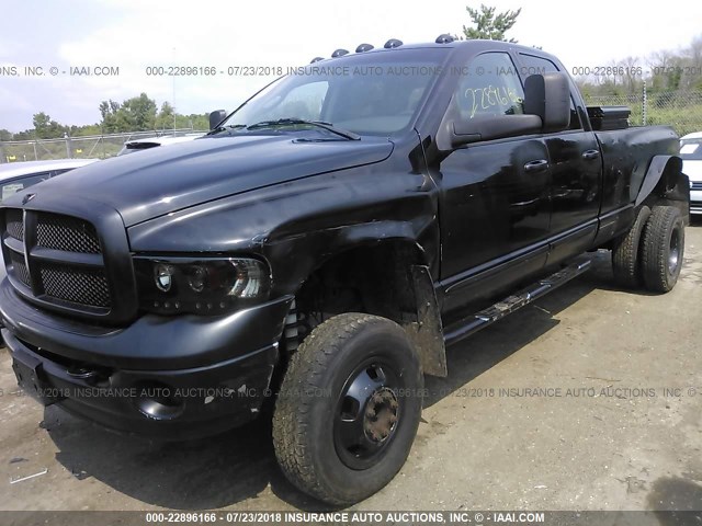 3D7MS48C05G742182 - 2005 DODGE RAM 3500 ST/SLT BLACK photo 2