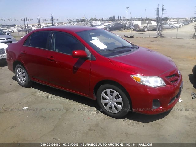 2T1BU4EE1BC630644 - 2011 TOYOTA COROLLA S/LE RED photo 1