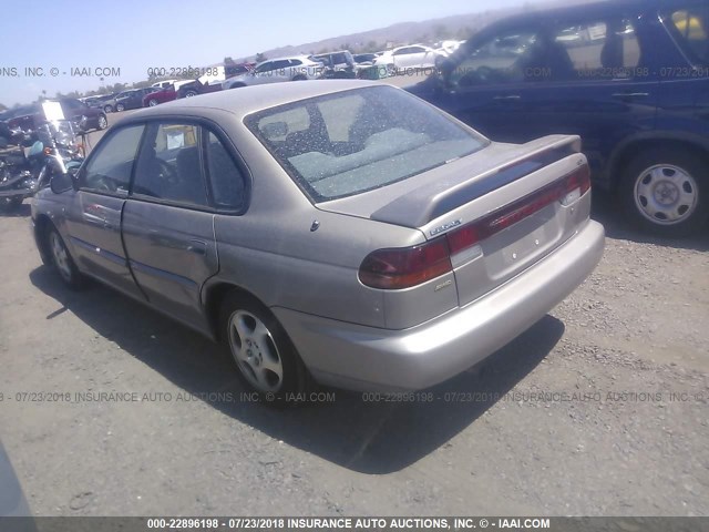 4S3BD4352X7259263 - 1999 SUBARU LEGACY L/30TH ANNIVERSARY L ოქროსფერი ფოტო 3