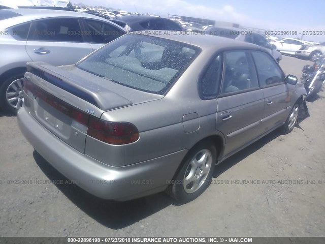 4S3BD4352X7259263 - 1999 SUBARU LEGACY L/30TH ANNIVERSARY L ოქროსფერი ფოტო 4