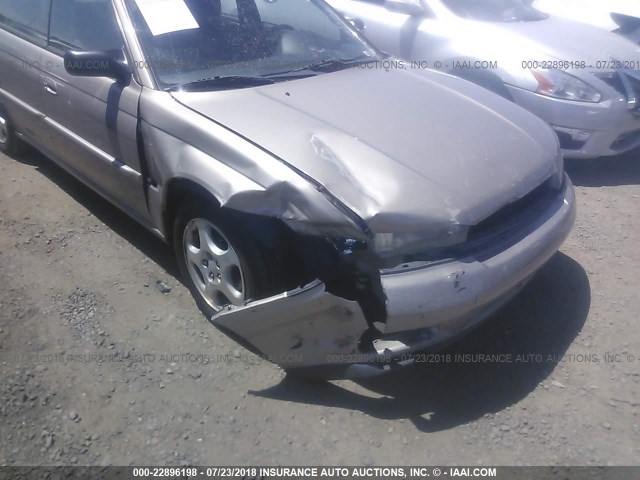 4S3BD4352X7259263 - 1999 SUBARU LEGACY L/30TH ANNIVERSARY L ოქროსფერი ფოტო 6