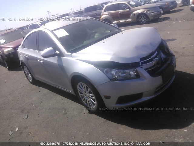 1G1PH5SB1E7256917 - 2014 CHEVROLET CRUZE ECO SILVER photo 1