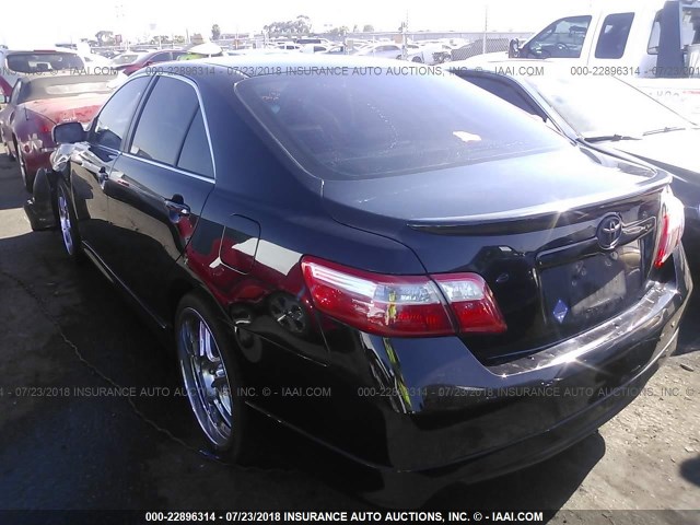 4T1BK46K79U086055 - 2009 TOYOTA CAMRY SE/LE/XLE BLACK photo 3