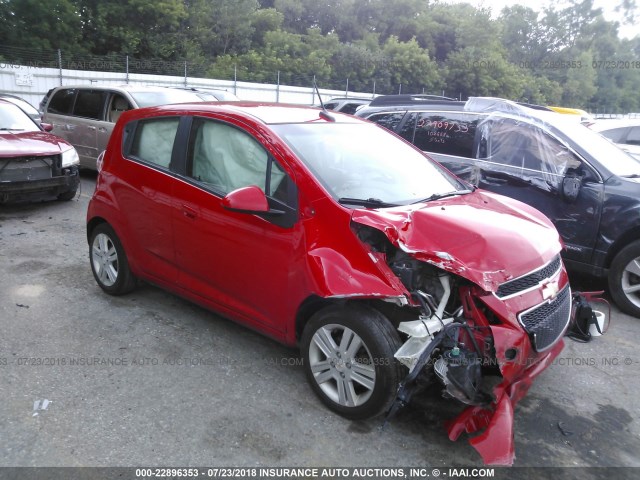 KL8CD6S97EC477765 - 2014 CHEVROLET SPARK 1LT RED photo 1