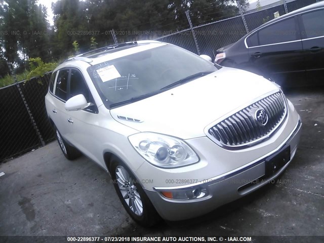 5GALRBED7AJ144300 - 2010 BUICK ENCLAVE CXL WHITE photo 1