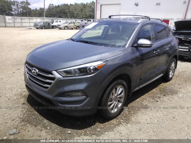 KM8J33A44HU524170 - 2017 HYUNDAI TUCSON LIMITED/SPORT AND ECO/SE GRAY photo 2