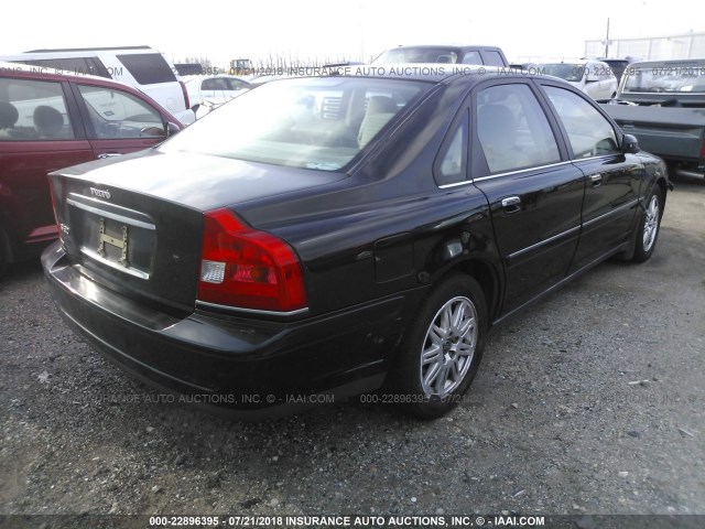 YV1TS592151414683 - 2005 VOLVO S80 2.5T BLACK photo 4