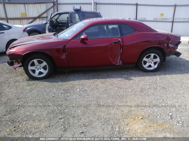 2B3CJ4DV6AH323958 - 2010 DODGE CHALLENGER SE MAROON photo 6