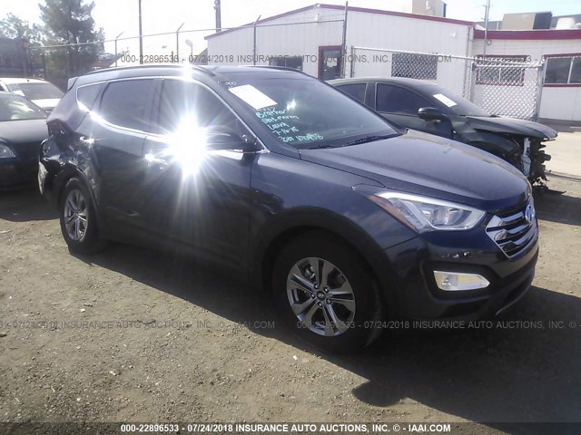 5XYZU3LB9FG241522 - 2015 HYUNDAI SANTA FE SPORT  BLUE photo 1