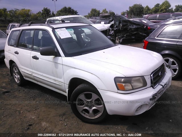 JF1SG65653H731507 - 2003 SUBARU FORESTER 2.5XS WHITE photo 1