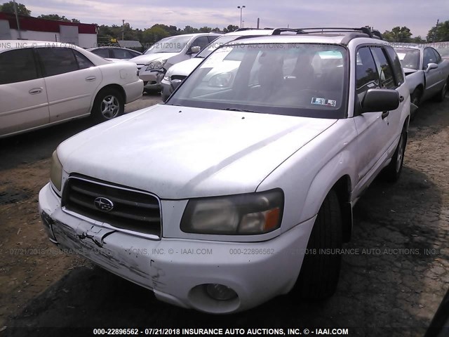 JF1SG65653H731507 - 2003 SUBARU FORESTER 2.5XS თეთრი ფოტო 2