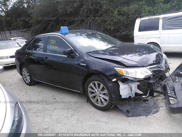 4T1BD1FK4EU102537 - 2014 TOYOTA CAMRY HYBRID/LE/XLE 黑色 照片 1