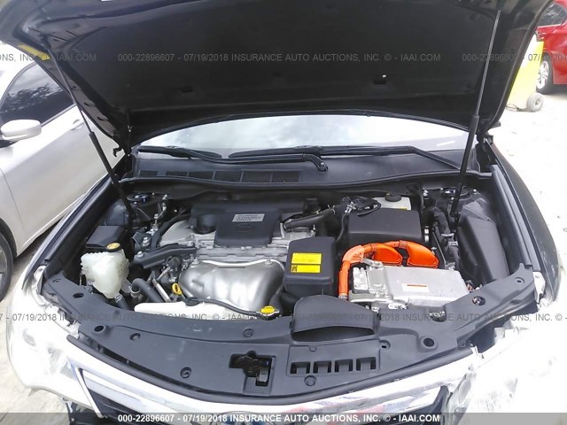 4T1BD1FK4EU102537 - 2014 TOYOTA CAMRY HYBRID/LE/XLE 黑色 照片 10