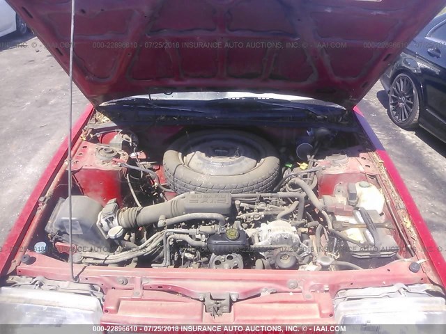 JF2AN52B0LD403668 - 1990 SUBARU LOYALE RED photo 10