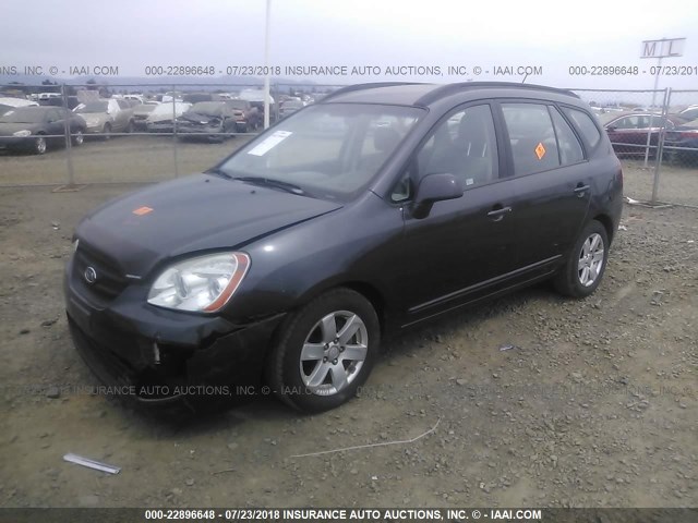 KNAFG525187175112 - 2008 KIA RONDO LX/EX GRAY photo 2