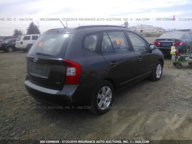 KNAFG525187175112 - 2008 KIA RONDO LX/EX GRAY photo 4