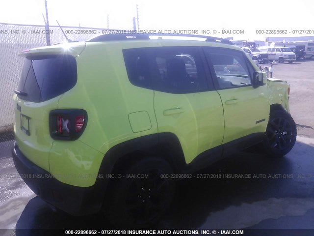 ZACCJBBB8HPG27300 - 2017 JEEP RENEGADE LATITUDE GREEN photo 4