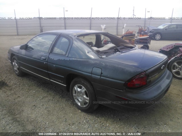 2G1WW12MXT9258253 - 1996 CHEVROLET MONTE CARLO LS მწვანე ფოტო 3
