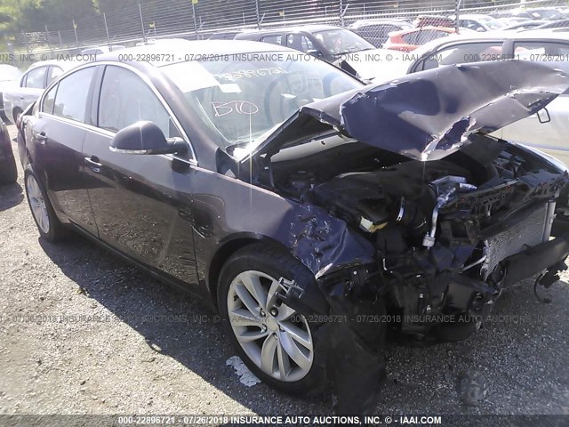 2G4GK5EX3F9166101 - 2015 BUICK REGAL MAROON photo 1