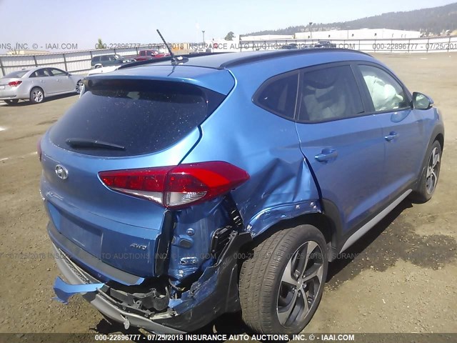 KM8J3CA28HU551984 - 2017 HYUNDAI TUCSON LIMITED/SPORT AND ECO/SE Navy photo 4