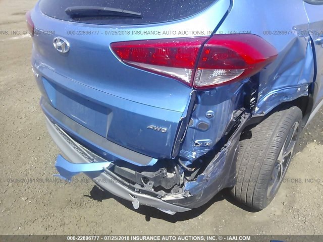 KM8J3CA28HU551984 - 2017 HYUNDAI TUCSON LIMITED/SPORT AND ECO/SE Navy photo 6