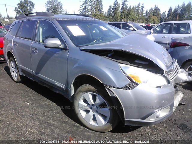 4S4BRBKC5A3379784 - 2010 SUBARU OUTBACK 2.5I LIMITED SILVER photo 1