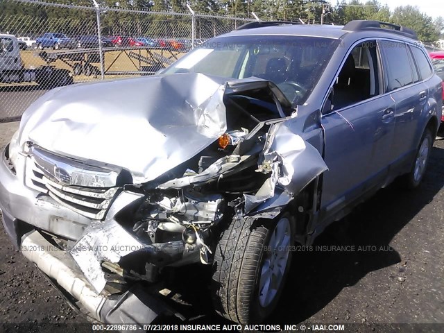 4S4BRBKC5A3379784 - 2010 SUBARU OUTBACK 2.5I LIMITED SILVER photo 2