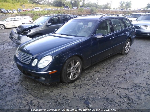 WDBUH83J95X176524 - 2005 MERCEDES-BENZ E 500 4MATIC BLUE photo 2