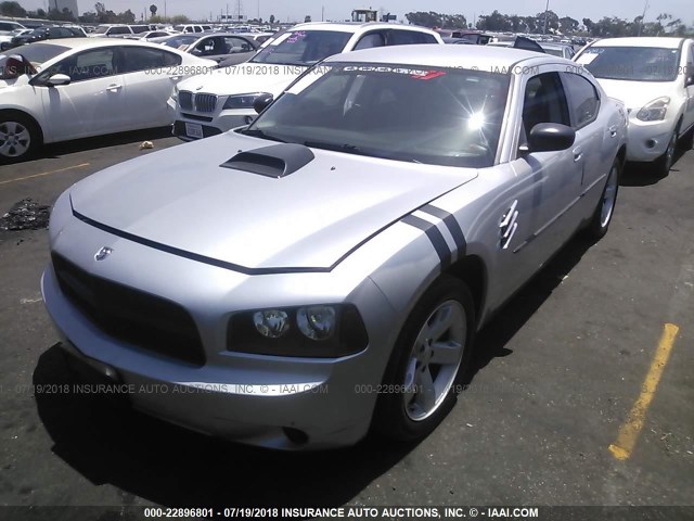 2B3KA43R37H815680 - 2007 DODGE CHARGER SE/SXT SILVER photo 2