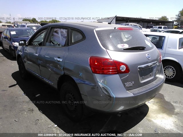 JN8AS5MT5EW611053 - 2014 NISSAN ROGUE SELECT S GRAY photo 3