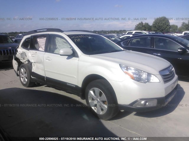 4S4BRCLC7C3294999 - 2012 SUBARU OUTBACK 2.5I LIMITED WHITE photo 1