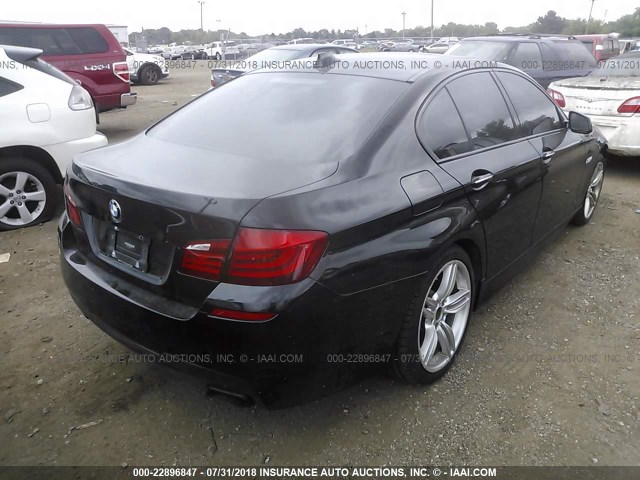 WBAFU9C52DDY71827 - 2013 BMW 550 XI BLACK photo 4