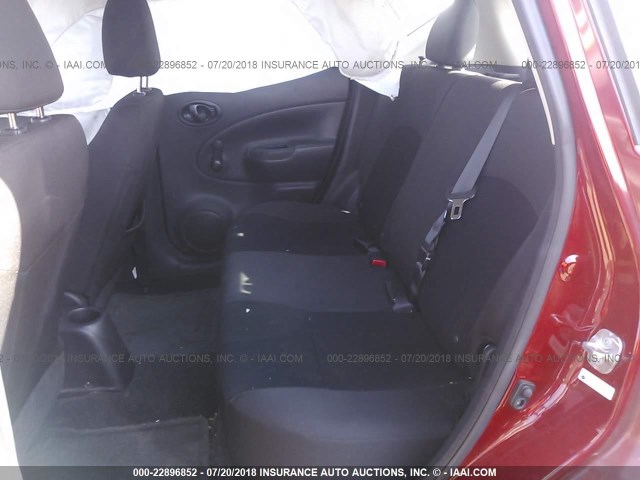 3N1CE2CP8FL446169 - 2015 NISSAN VERSA NOTE S/S PLUS/SV/SL/SR RED photo 8