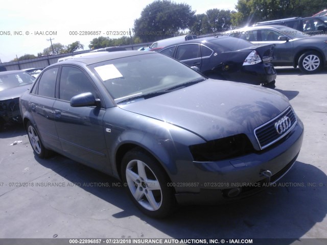 WAUJC68E13A147695 - 2003 AUDI A4 1.8T BLUE photo 1