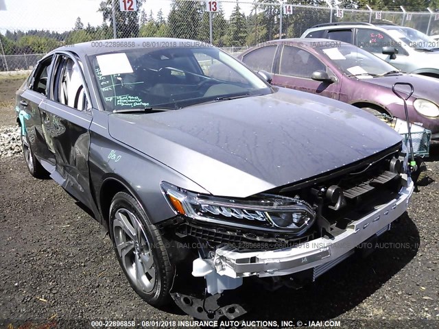 1HGCV1F40JA169558 - 2018 HONDA ACCORD EX GRAY photo 1