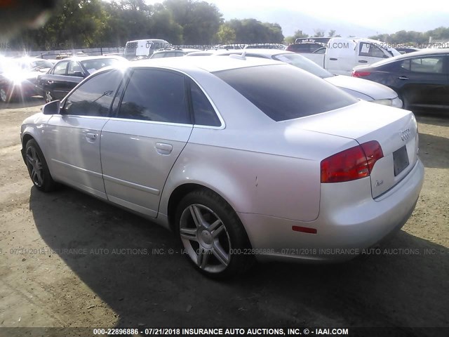 WAUDF78E16A105994 - 2006 AUDI A4 2.0T QUATTRO SILVER photo 3