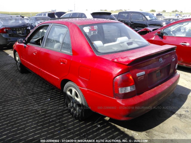 JM1BJ2236Y0236544 - 2000 MAZDA PROTEGE ES RED photo 3