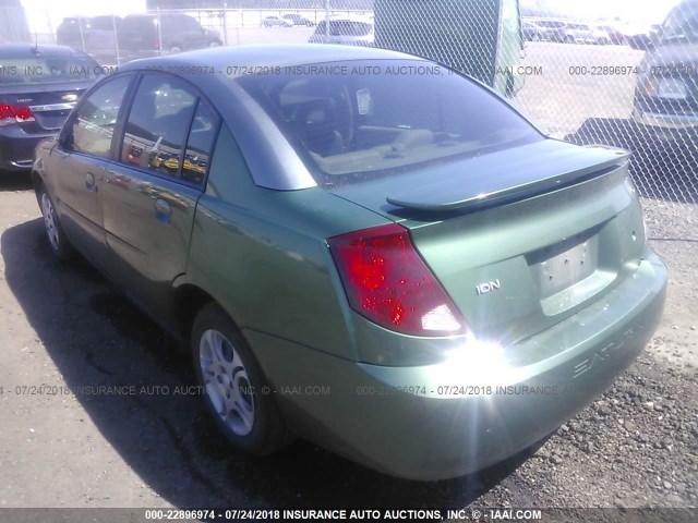 1G8AJ52F03Z131519 - 2003 SATURN ION LEVEL 2 Yaşıl foto 3