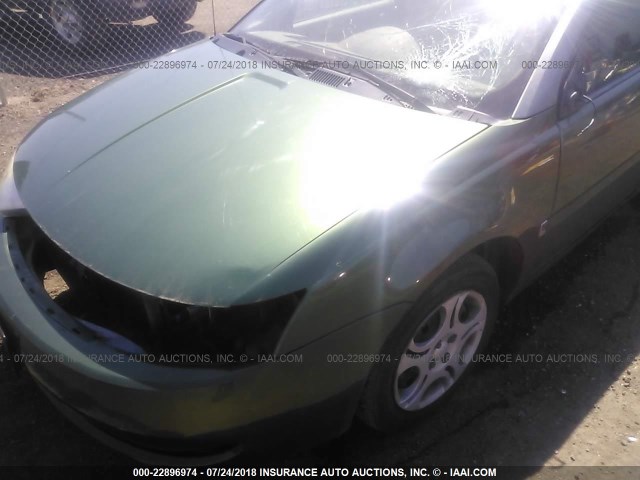 1G8AJ52F03Z131519 - 2003 SATURN ION LEVEL 2 GREEN photo 6