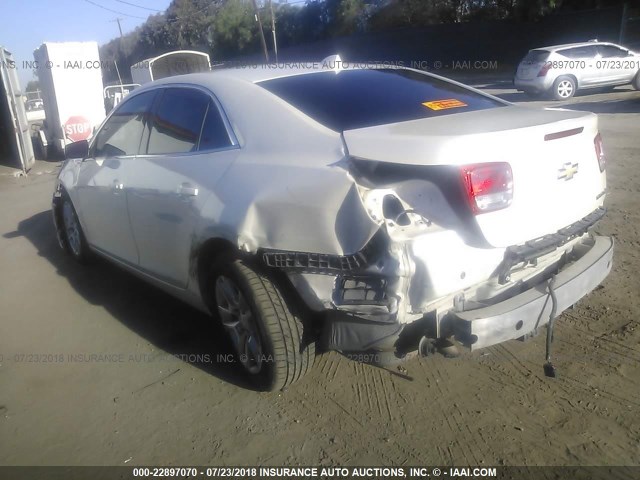 1G11D5RR5DF112358 - 2013 CHEVROLET MALIBU 1LT 白色 照片 3
