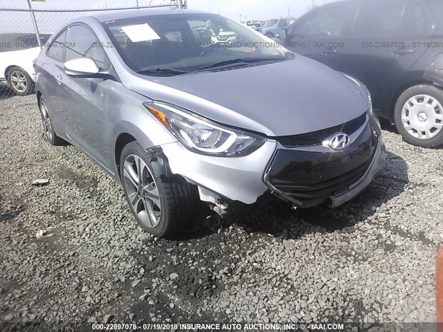 KMHDH6AH2EU025060 - 2014 HYUNDAI ELANTRA COUPE GS/SE GRAY photo 6