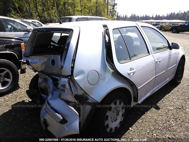 9BWFK61J834054857 - 2003 VOLKSWAGEN GOLF GL SILVER photo 4