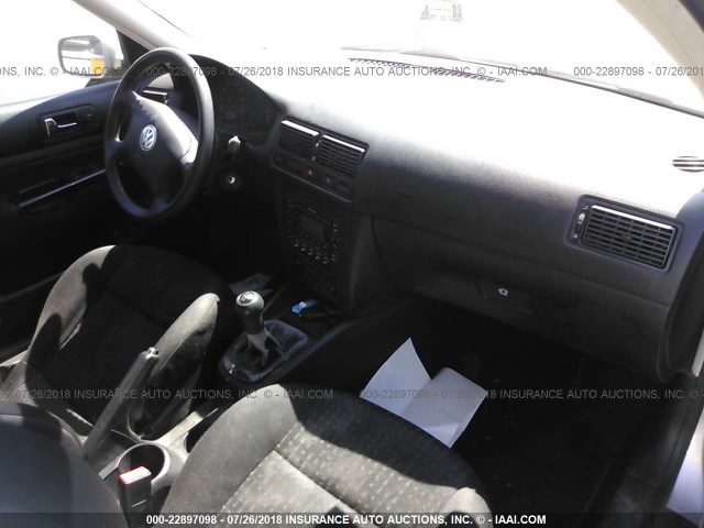 9BWFK61J834054857 - 2003 VOLKSWAGEN GOLF GL SILVER photo 5